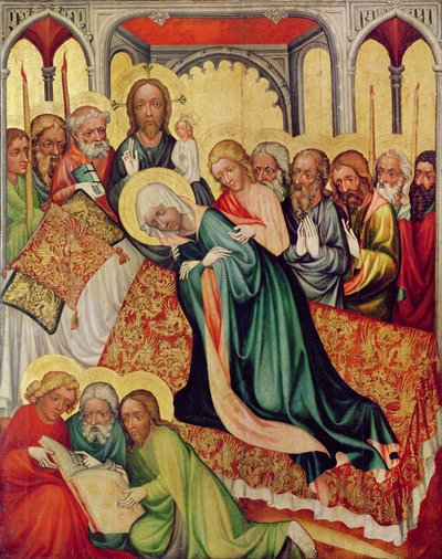 Muerte de la Virgen, c.1400-10 (detalle) de Czech School